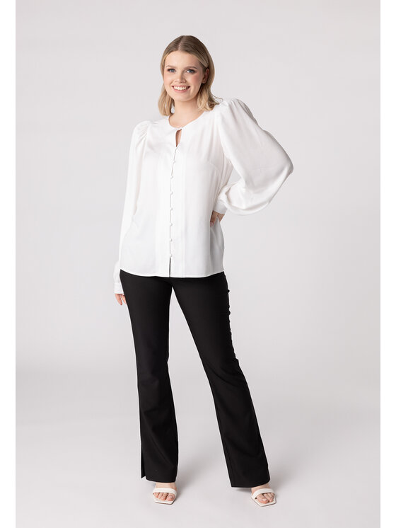 QUIOSQUE QUIOSQUE Košile 2VF003 Bílá Regular Fit