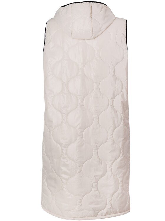 Perso Perso Bezrękawnik BLE225302F Beżowy Regular Fit