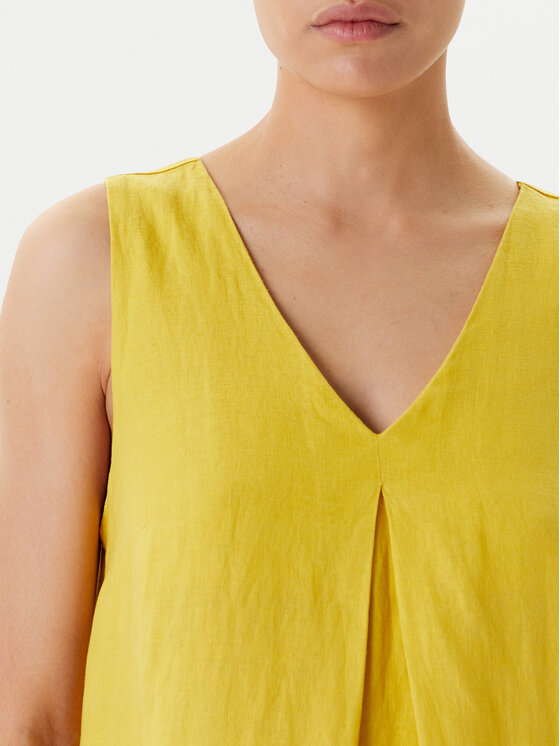 United Colors Of Benetton United Colors Of Benetton Rochie de vară 4AGHDV07C Galben Relaxed Fit