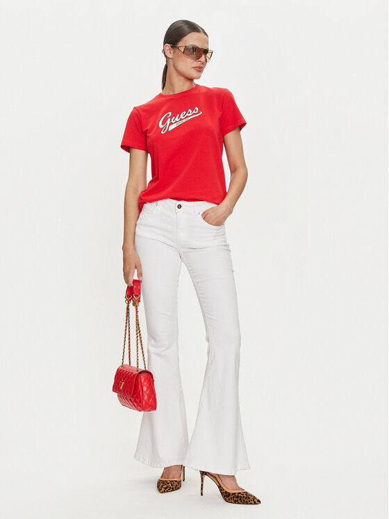 Guess Jeans Guess Jeans T-särk W4YI13 J1314 Punane Regular Fit