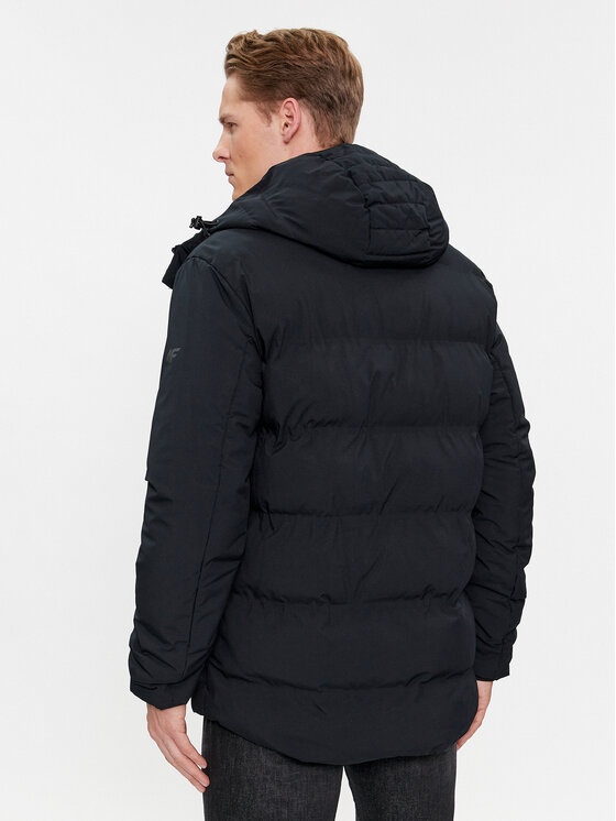 4F 4F Зимова куртка 4FAW23TDJAM249 Чорний Regular Fit