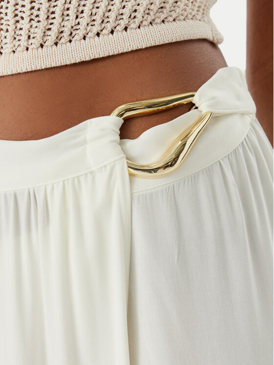 Guess Guess Plážová sukňa E6GD06 WH3X2 Krémová Regular Fit