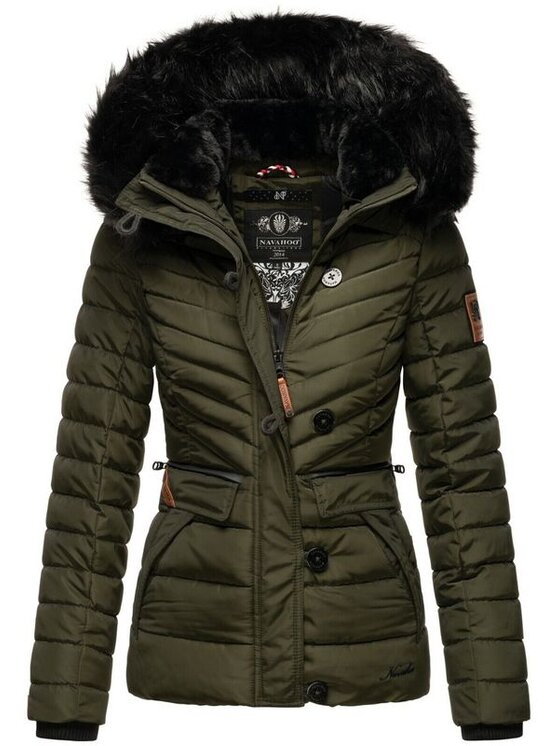 Navahoo Navahoo Kurtka zimowa Wisteriaa Zielony Casual Fit