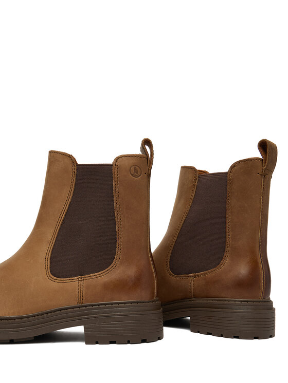 Clarks Clarks Členková obuv s elastickým prvkom Orinoco3 Top 26182904 Hnedá