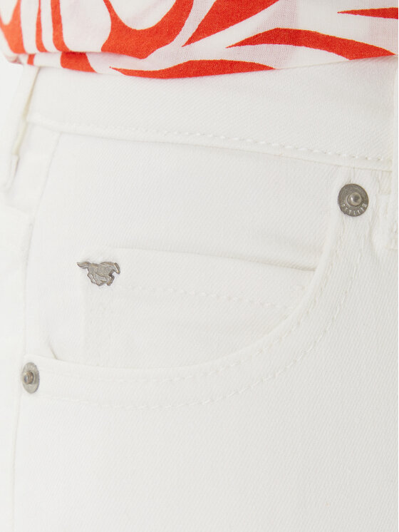 Mustang Mustang Jeansy Crosby 1016544 Biały Slim Fit