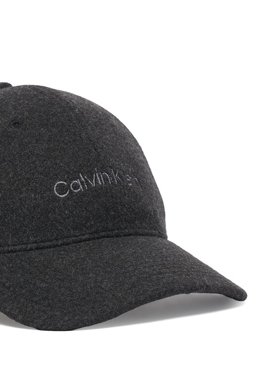 Calvin Klein Calvin Klein Καπέλο Jockey Embroidered Titlecase Logo Felt LV04D5131G Μαύρο