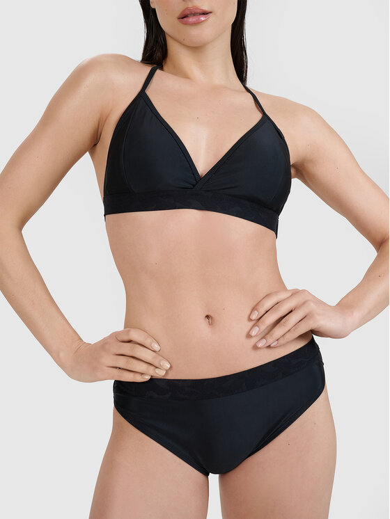 4F 4F Μπικίνι κάτω μέρος BEACHWEAR BASIC Μαύρο