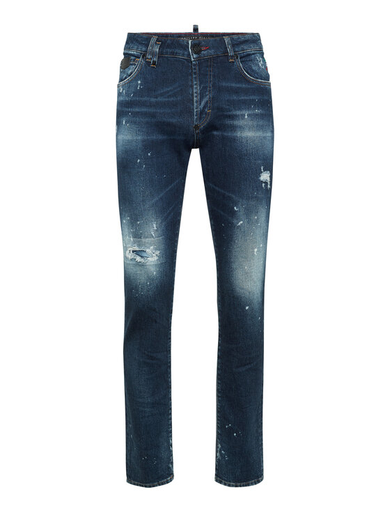 PHILIPP PLEIN PHILIPP PLEIN Jeansy 25869 Niebieski Straight Leg