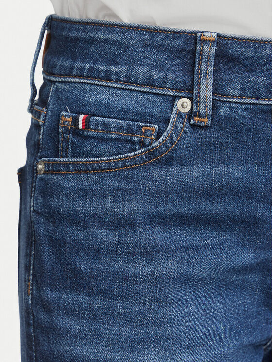 Tommy Hilfiger Tommy Hilfiger Traperice WW0WW45684 Plava Slim Fit