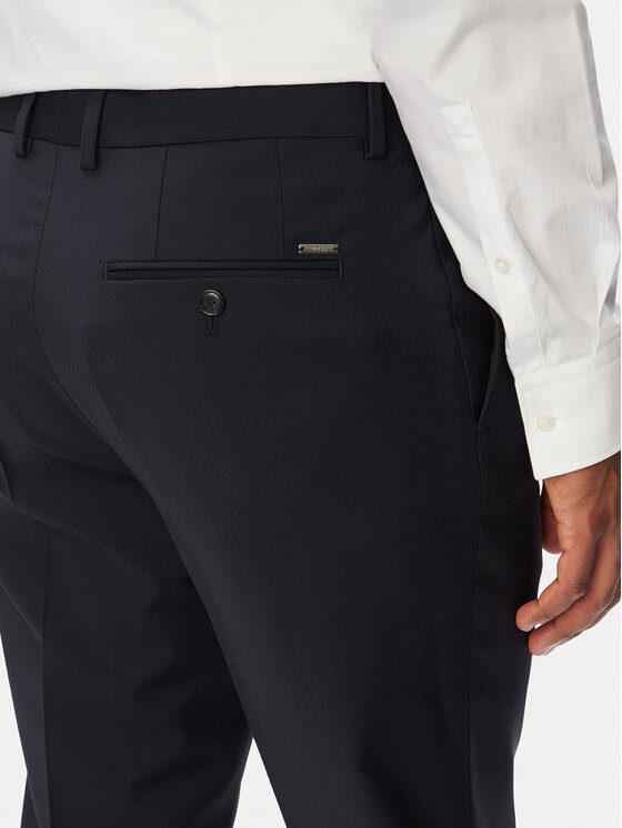 BOSS BOSS Společenské kalhoty H-George-263 50567486 Tmavomodrá Slim Fit