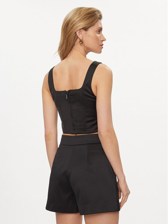 Guess Guess Τοπ Sia W4GH47 WDEE2 Μαύρο Regular Fit