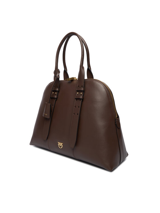 PINKO PINKO Дамска чанта Bowling Bag Medium AI 25-26 PLTT 105172 A0QO Кафяв