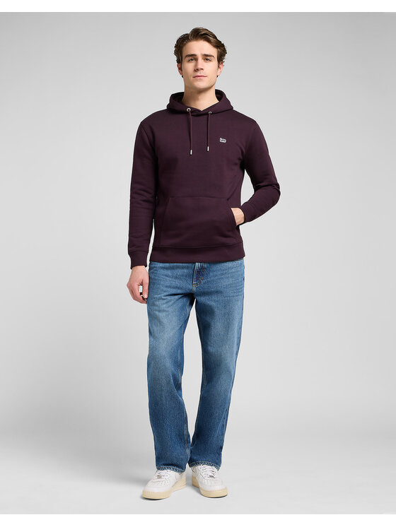 Lee Lee Felpa PLAIN HOODIE Marrone Regular Fit
