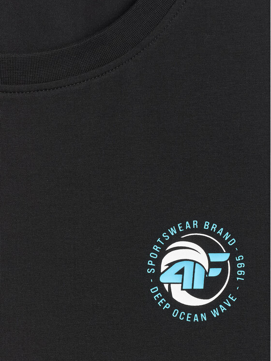 4F 4F Tank top SUMMER CODE Czarny Regular Fit