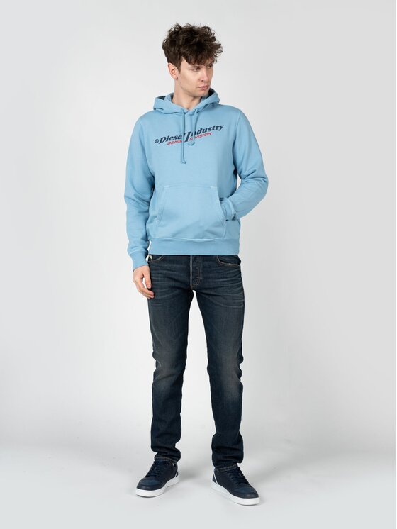 Diesel Diesel Μπλούζα A03744-0AJIH-8DH Γαλάζιο Regular Fit