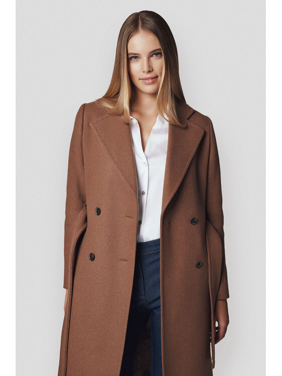 Lancerto Lancerto Płaszcz zimowy Rehala PC073224000008 Brązowy Regular Fit