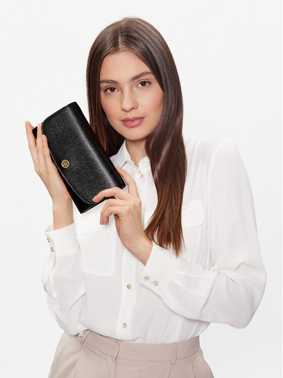 Tory Burch Tory Burch Borsetta Robinson Chain Wallet 137152 Nero