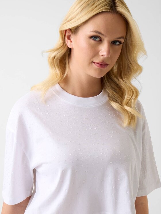 Guess Guess T-Shirt 182455 Bílá Classic Fit