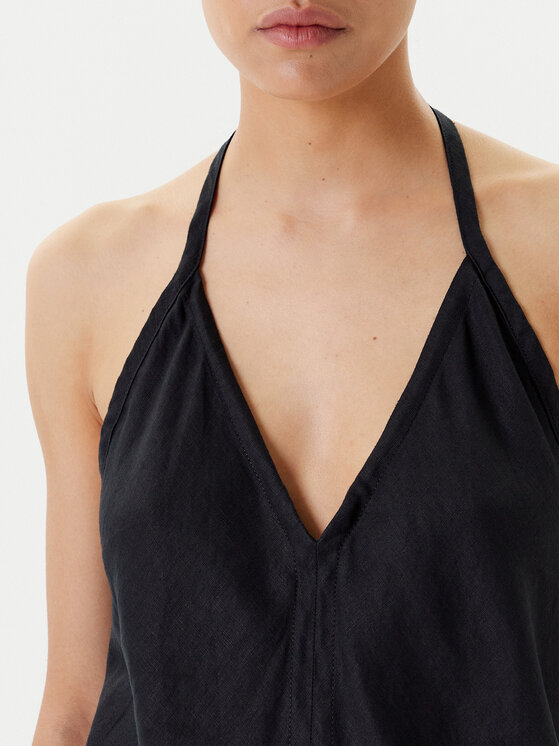 United Colors Of Benetton United Colors Of Benetton Ljetna haljina 4AGHDV0BF Crna Regular Fit