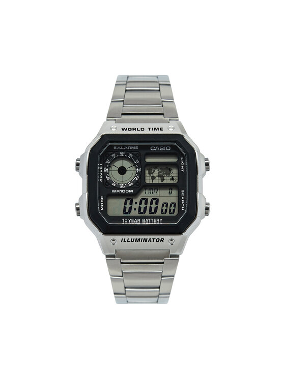 Casio Casio Hodinky AE-1200WHD-1AVEF Stříbrná