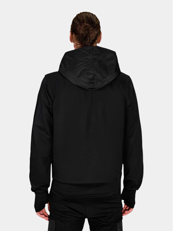 MADE BY SOCIETY MADE BY SOCIETY Kurtka anorak GRAFT Hoodie - H17676 Czarny Basic Fit