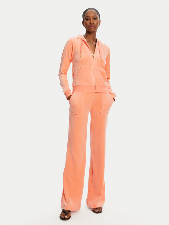 Juicy Couture Juicy Couture Світшот Robertson JCAP176 Оранжевий Slim Fit