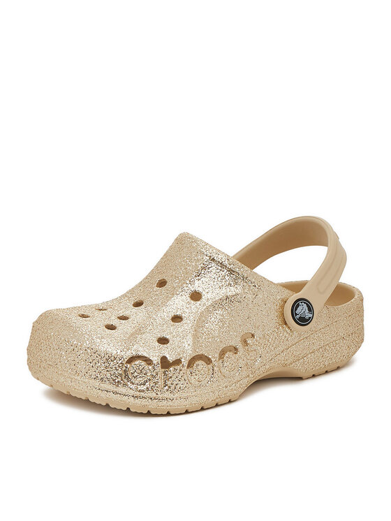 Crocs Crocs Natikače C-BAYA GLITTER CLOG K 207015-11S Zlatna