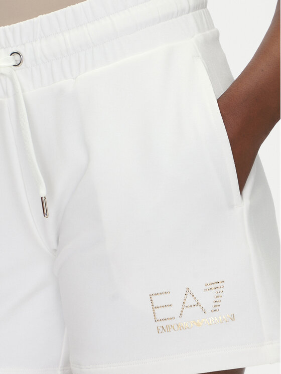 EA7 Emporio Armani EA7 Emporio Armani Szorty sportowe 7W000269 AF12482 U0005 Biały Regular Fit