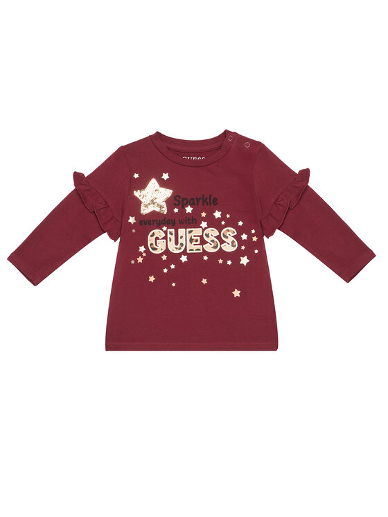 Guess Guess Komplektas: palaidinė ir tamprės A5BG02 J1314 Raudona Regular Fit