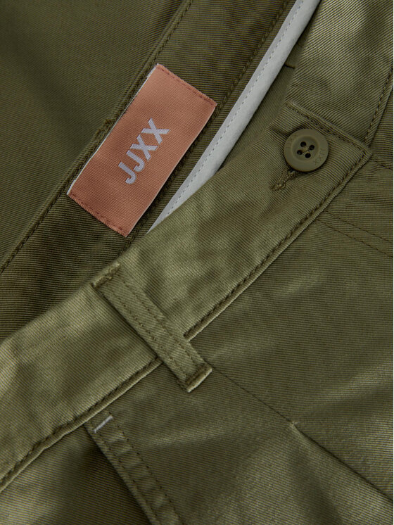 JJXX JJXX Šortky z materiálu Maddy 12253014 Zelená Loose Fit