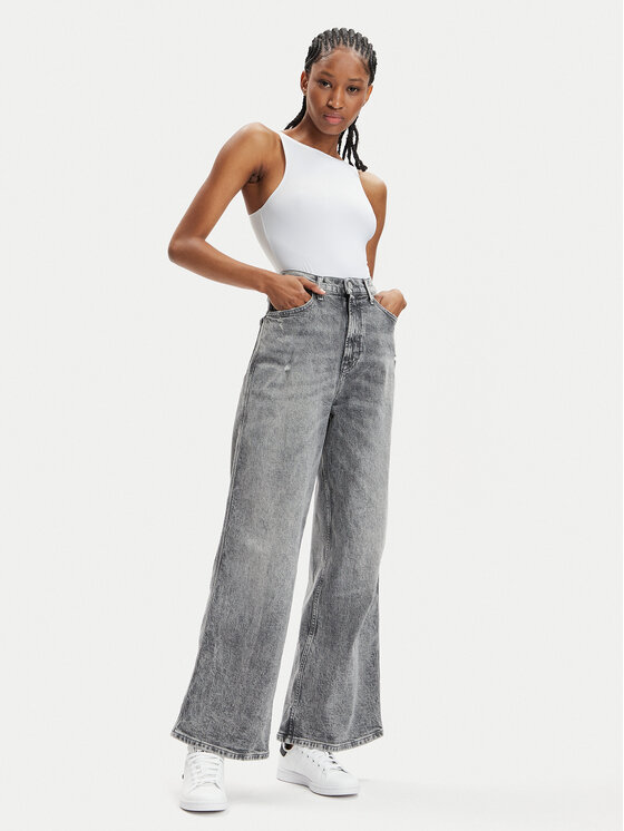 Tommy Jeans Tommy Jeans Jeans Claire DW0DW17607 Grau Wide Leg