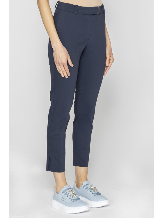Deni Cler Milano Deni Cler Milano Spodnie materiałowe W-DC-5220-E2-E7-58-1 Granatowy Regular Fit