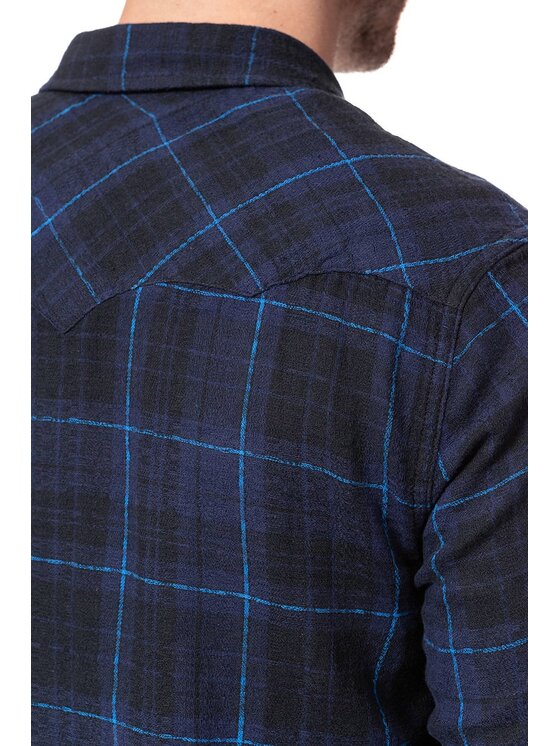 Wrangler Wrangler Camicia 2PKT MODERN WEST Nero Regular Fit