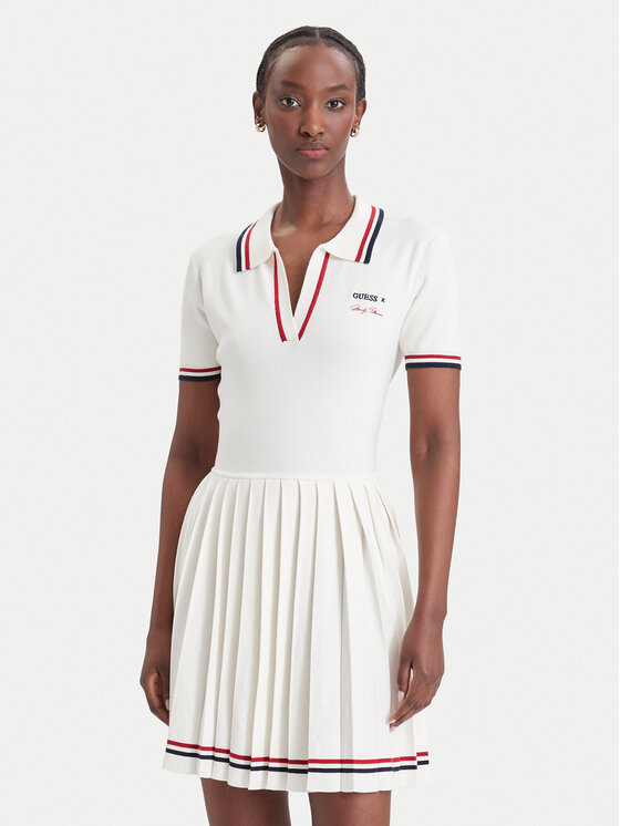 Guess Guess Trikotāžas kleita W6BK98 Z2277 Krēmkrāsas Regular Fit