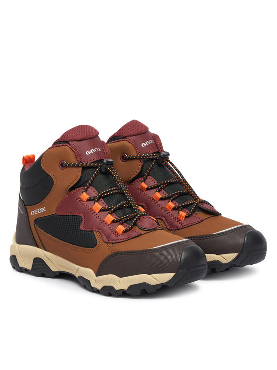 Geox Geox Kotníková obuv J Magnetar Boy B Abx J463ZC 050FU C6311 D Hnědá