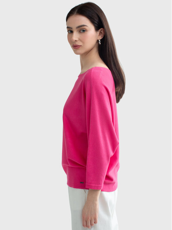 BIG STAR BIG STAR Sweter KIKALIA_601_160 Różowy Comfort Fit