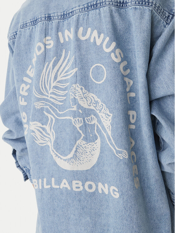 Billabong Billabong Jeanshemd Down The Coast EBJWT00122 Blau Oversize