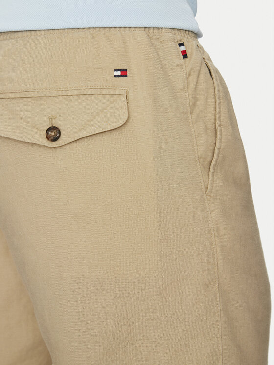 Tommy Hilfiger Tommy Hilfiger Auduma šorti Harlem MW0MW37804 Bēšs Regular Fit