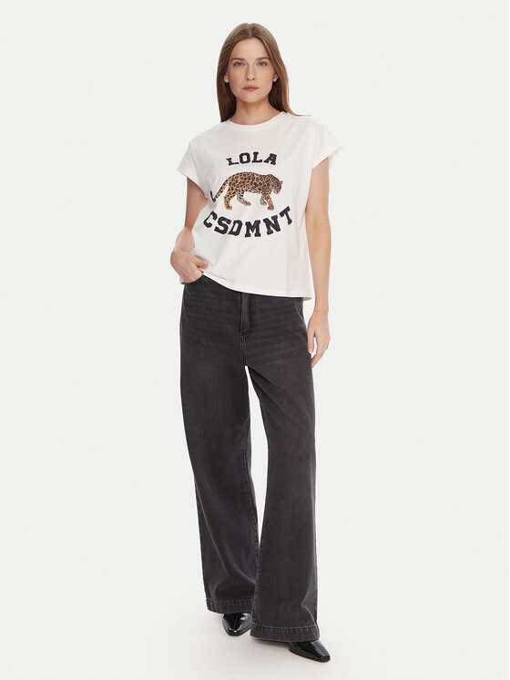 LOLA CASADEMUNT LOLA CASADEMUNT T-krekls LF2515001 Balts Regular Fit