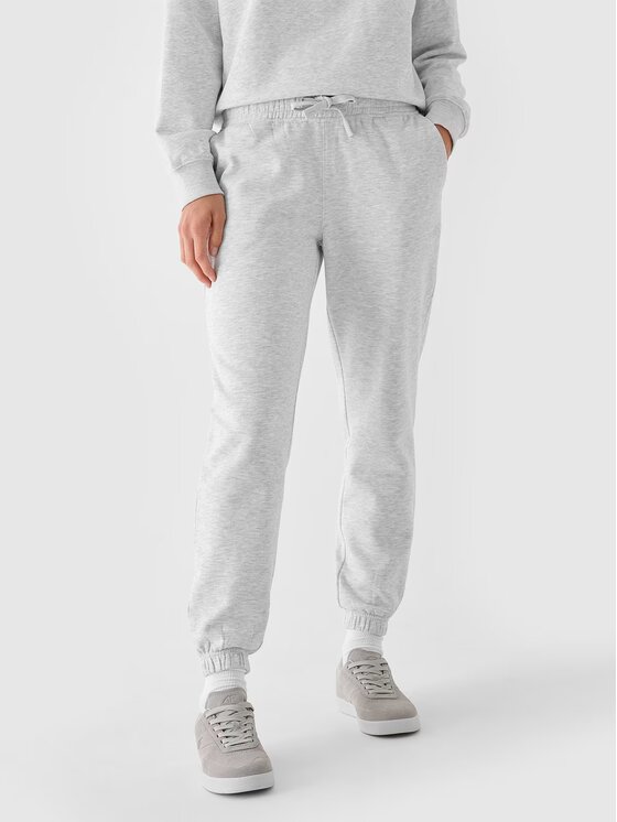 4F 4F Παντελόνι φόρμας 4FWMM00TTROF1137-27M Γκρι Regular Fit