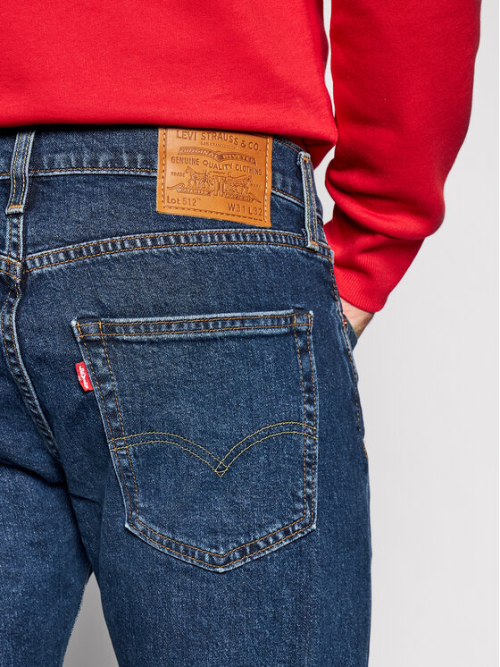 Levi's® Džinsai 512™ 28833-0834 Tamsiai mėlyna Slim Taper Fit • Modivo.lt