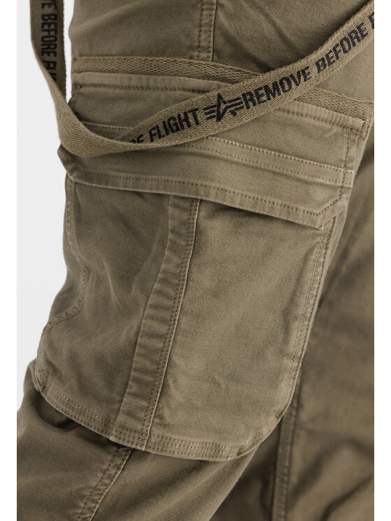 Alpha Industries Alpha Industries Spodnie materiałowe AI.128202-183-31 Khaki Slim Tapered Fit