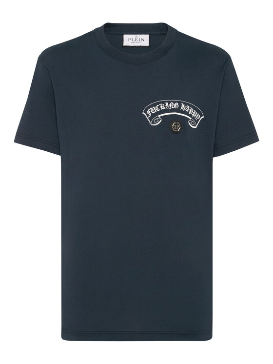 PHILIPP PLEIN PHILIPP PLEIN T-Shirt 23511 Niebieski jasny Regular Fit