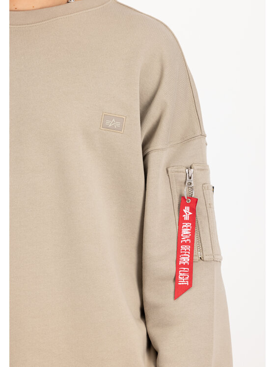 Alpha Industries Alpha Industries Bluza 146303 Brązowy Regular Fit