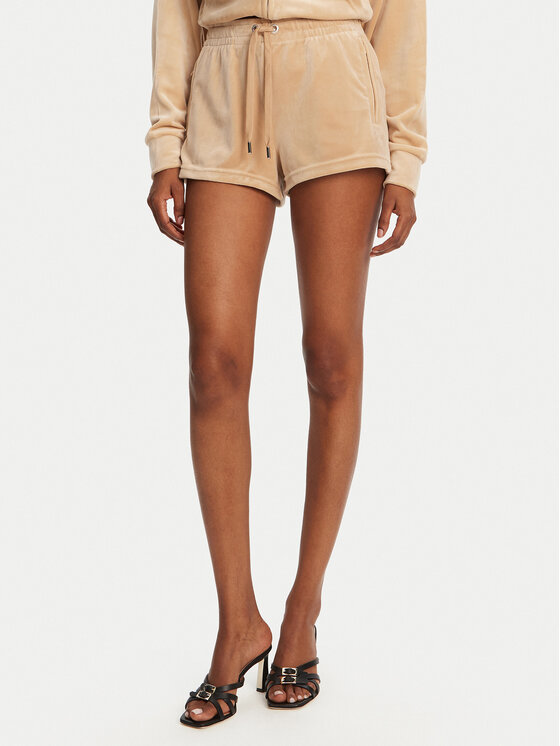 Juicy Couture Juicy Couture Sportovní kraťasy Tamia JCWH121001 Béžová Regular Fit