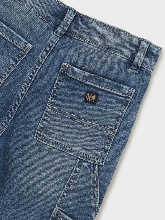 Mayoral Mayoral Pantaloncini di tessuto 6252 Blu scuro