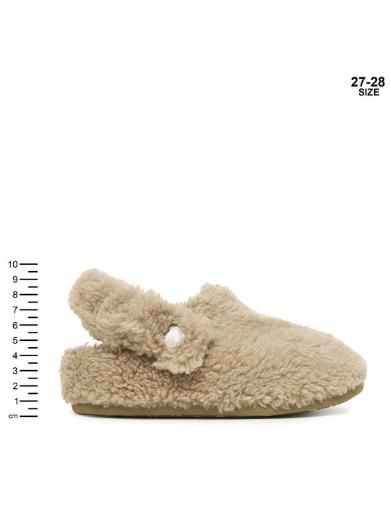 Crocs Crocs Hausschuhe Toddler Classic Cozzzy Slipper 210857 Beige
