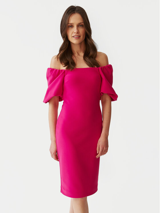 TATUUM Tatuum Rochie cocktail Semiko T2406.195 Roz Slim Fit