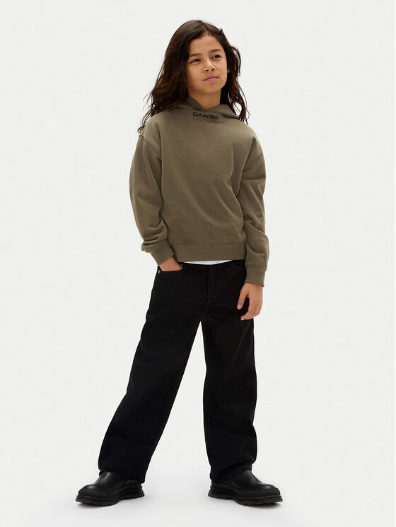Calvin Klein Jeans Calvin Klein Jeans Μπλούζα Embro Logo IB0IB02525 D Πράσινο Relaxed Fit