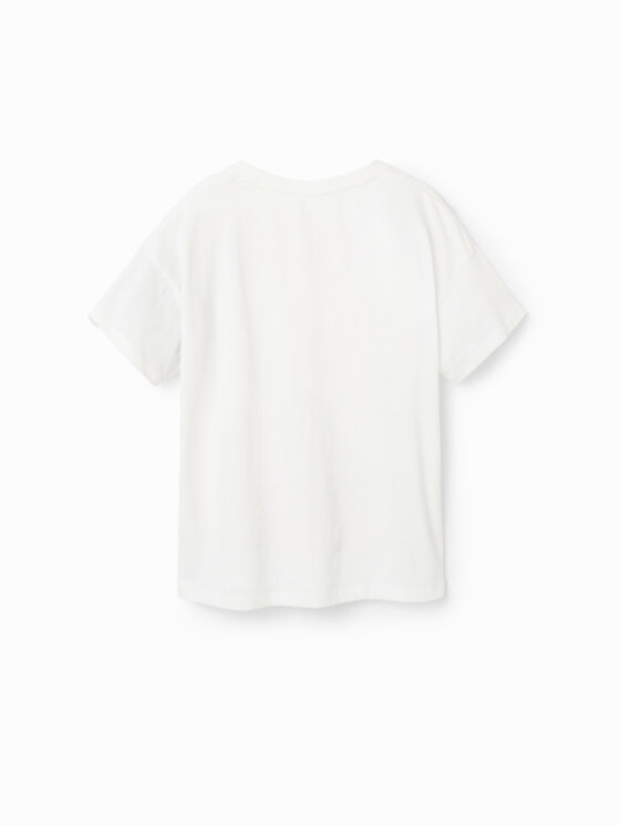 Desigual Desigual T-Shirt 23SGTK21 Εκρού Regular Fit